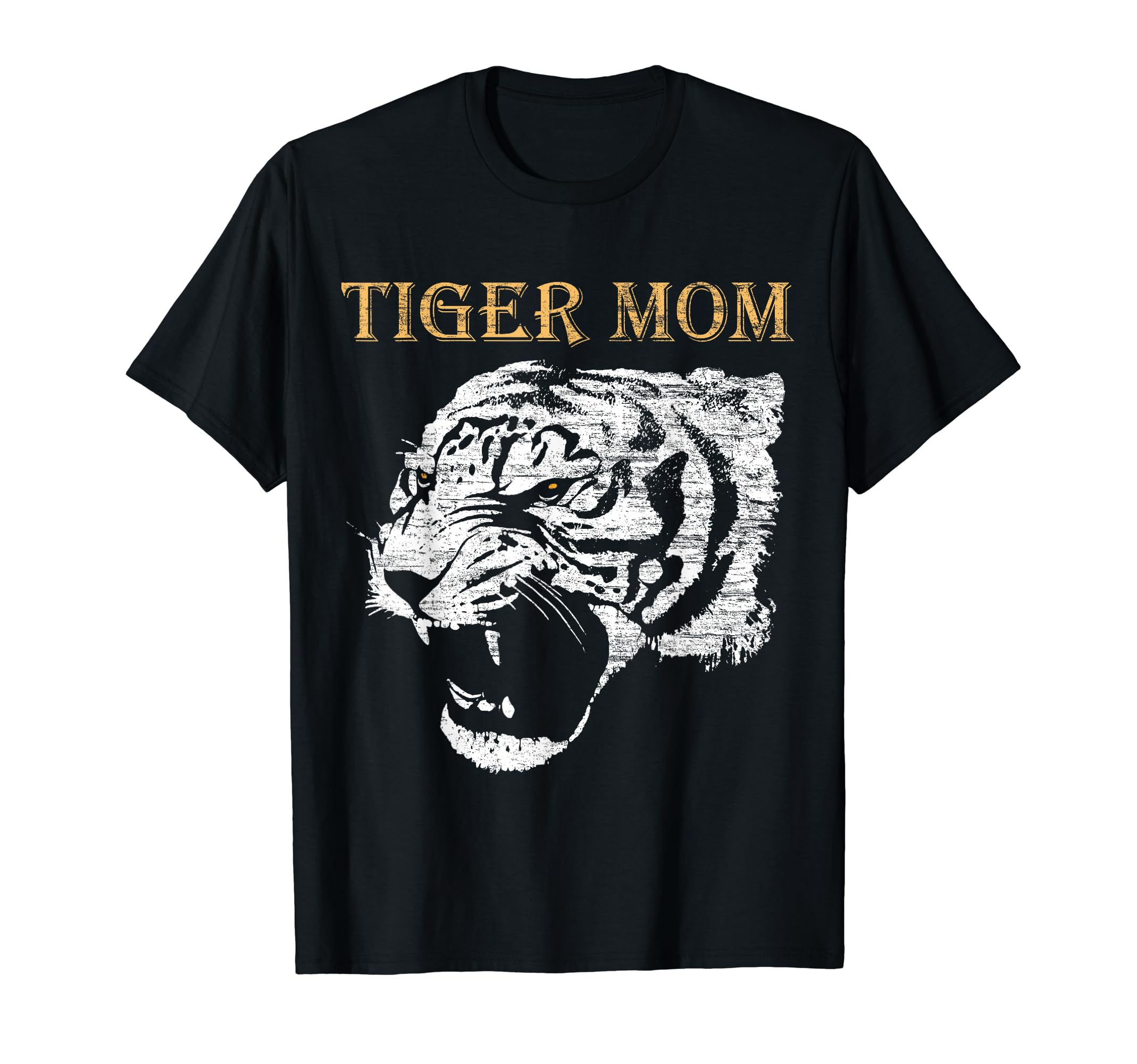 Awesome Tiger Mother Distressed Hoodie - Aesthetic Graphic for Adults - T-Shirt, Sweatshirt, Hoodie