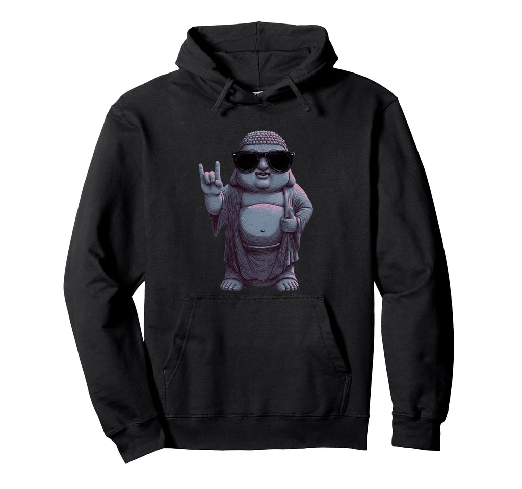 Buddha Rock And Roll Funny Spiritual Hoodie - Aesthetic Graphic Men Women - T-Shirt, Sweatshirt, Hoodie