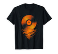 Sunset Vinyl Record Music Art T-Shirt - Streetwear Style for Adults - T-Shirt, Sweatshirt, Hoodie