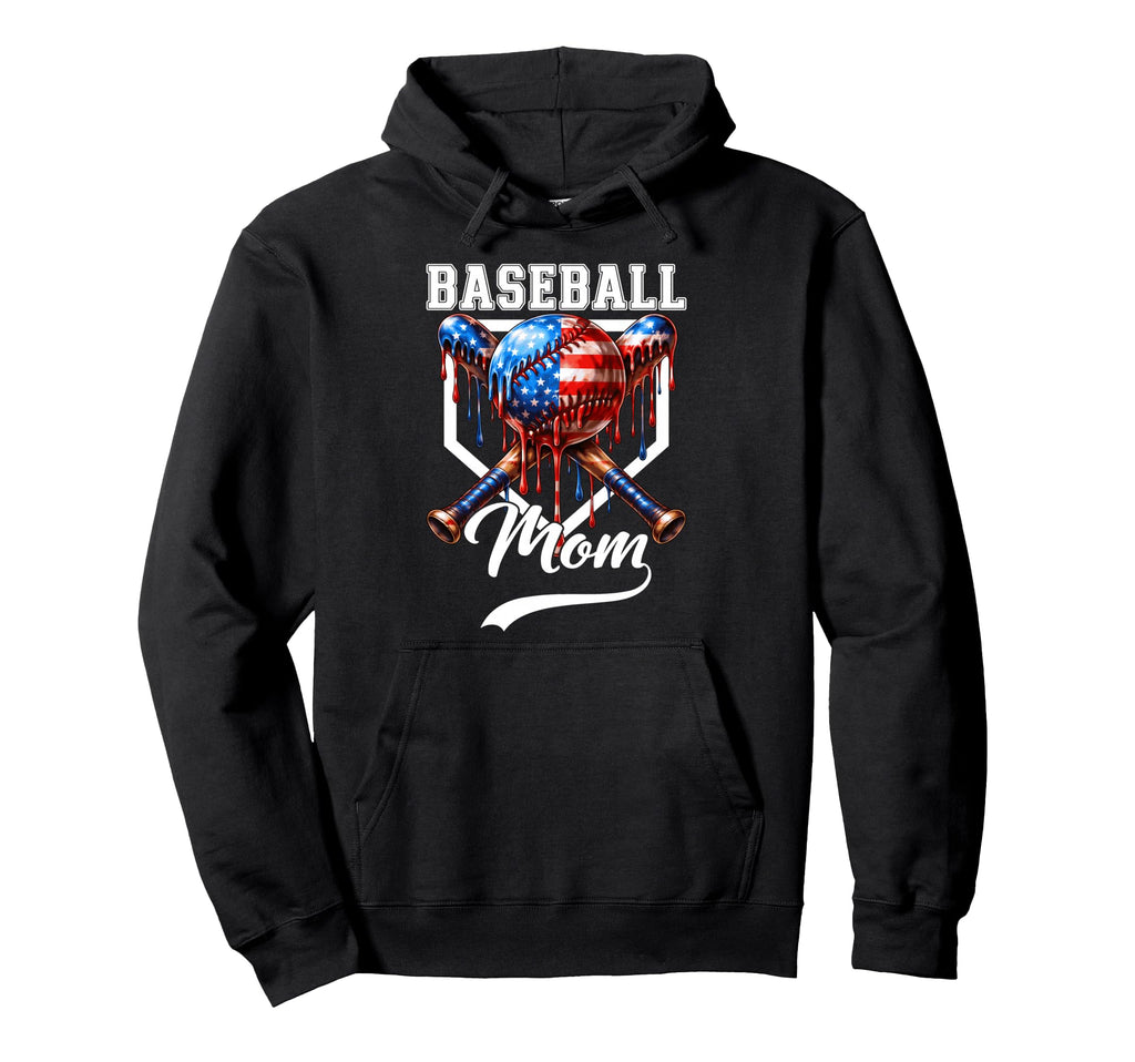 Baseball Mom Funny Mothers Day Ice Cream Hoodie - Graphic Print for Adults - T-Shirt, Sweatshirt, Hoodie