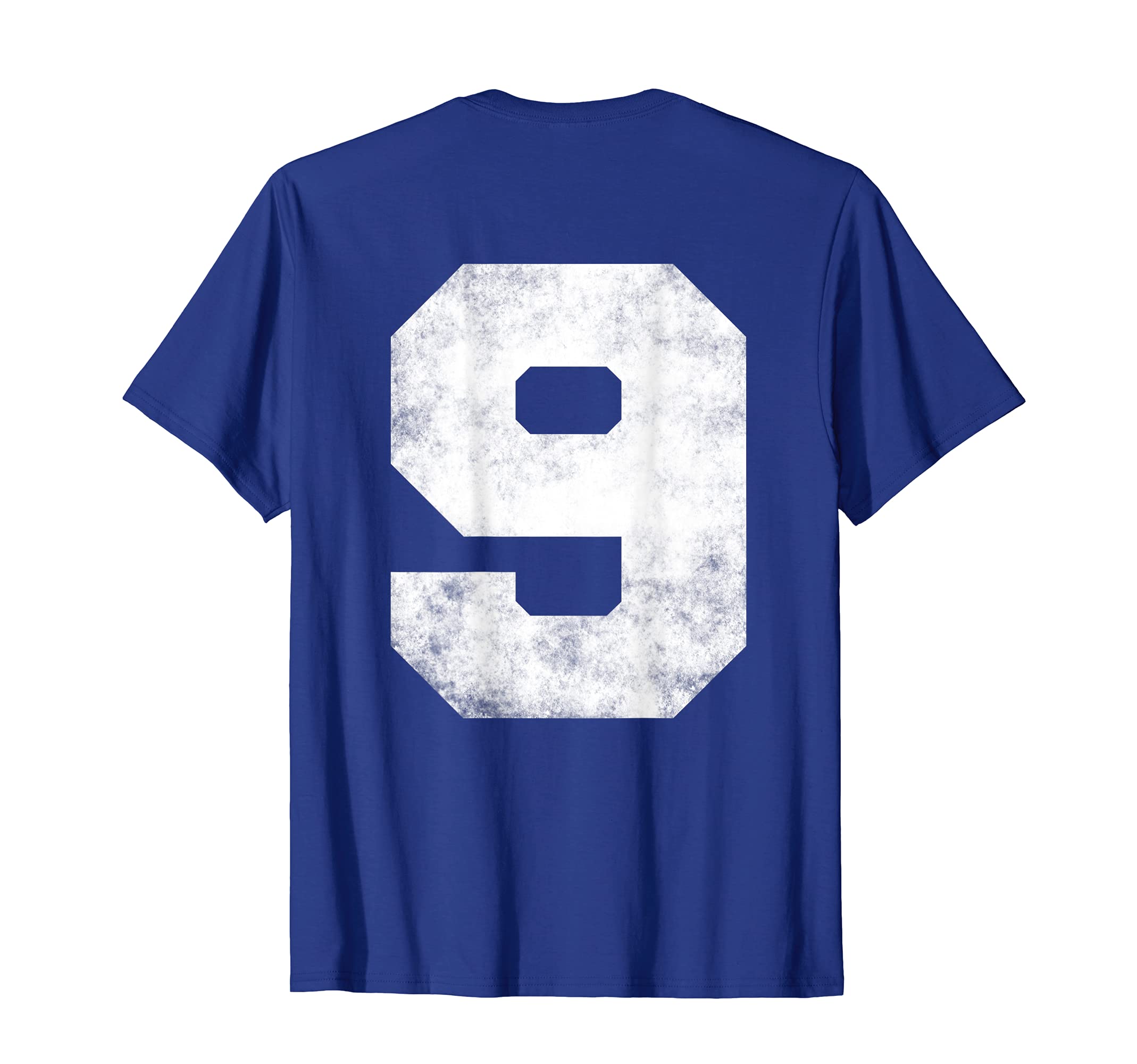 Big Distressed Number 9 Nine Numeric T-Shirt - Graphic Print for Adults - T-Shirt, Sweatshirt, Hoodie
