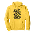Scooter Beach Distressed Hoodie - Novelty Apparel for Adults - T-Shirt, Sweatshirt, Hoodie