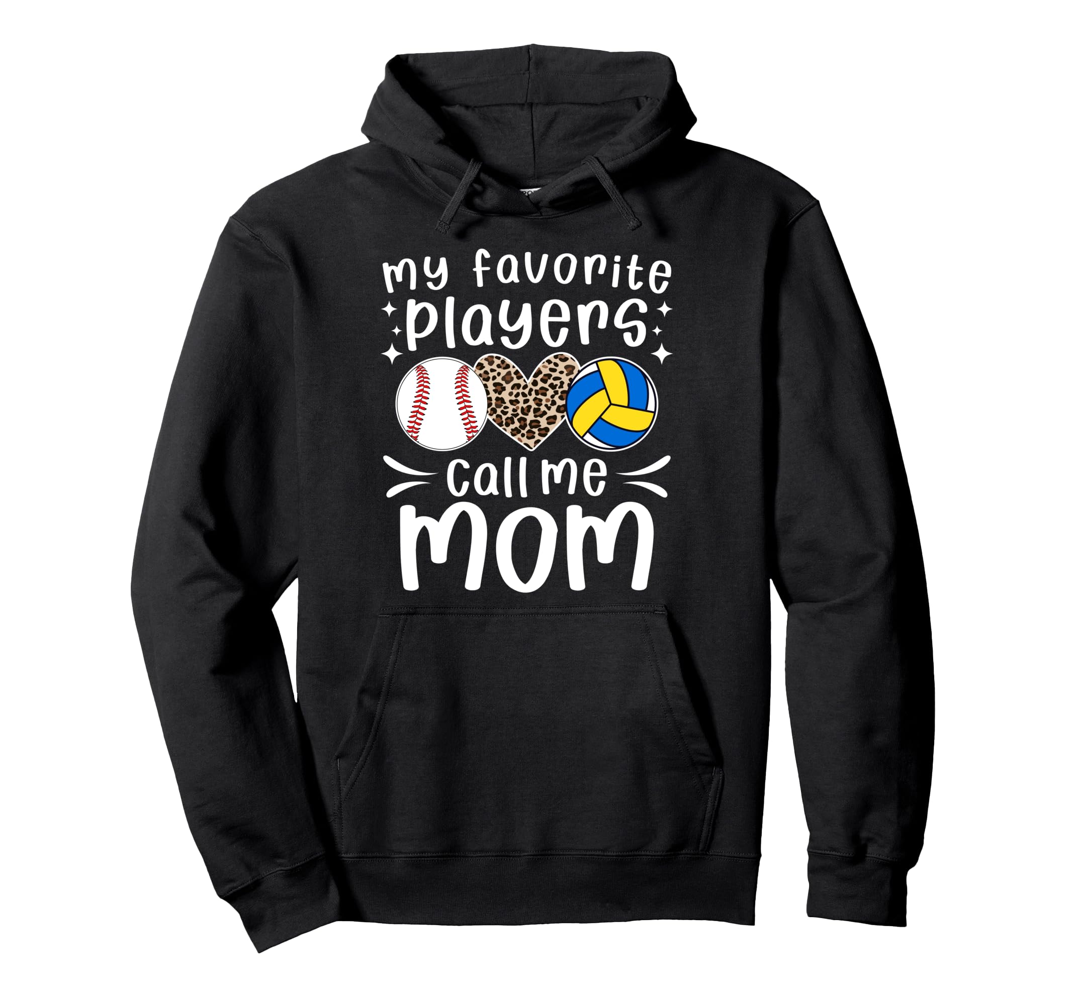 My Favorite Players Call Me Mom Hoodie - Minimalist Print Unisex - T-Shirt, Sweatshirt, Hoodie