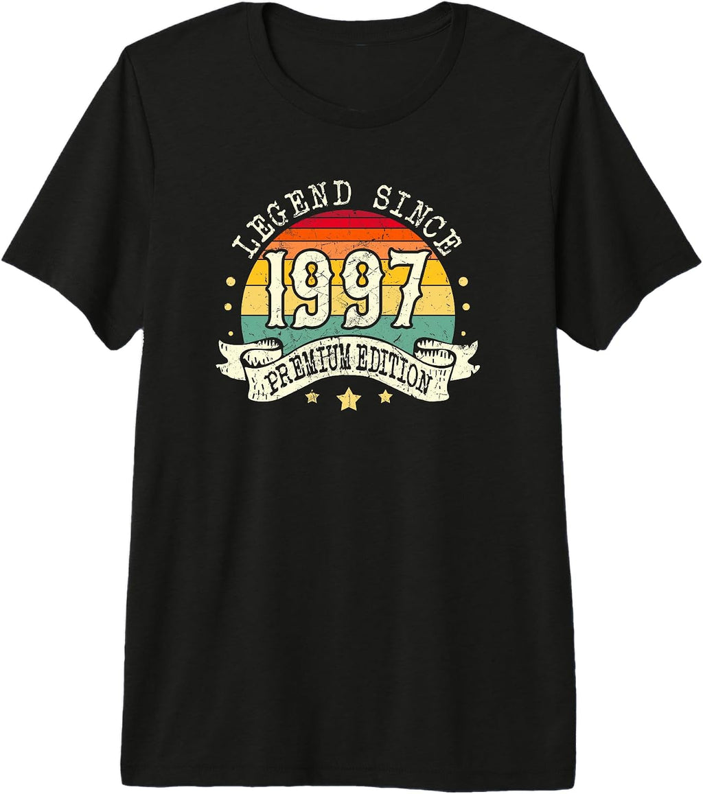 Legend Simple Born in 1997 Birthday Gift Ideas - Adult & Kids T-Shirts, Sweatshirts & Hoodies apparel design preview 1