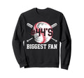 Number 44 Baseball Biggest Fan Mom Sweatshirt - Graphic Print for Adults - T-Shirt, Sweatshirt, Hoodie