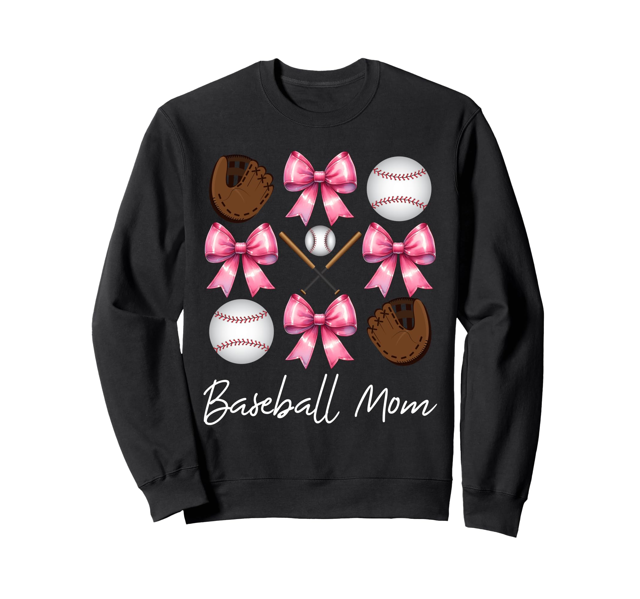Baseball Mom Baseball Mama Sweatshirt - Custom Art Print for Adults - T-Shirt, Sweatshirt, Hoodie