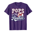 Daddy Pops Number 1 Rookie Baseball T-Shirt - Graphic Print for Adults - T-Shirt, Sweatshirt, Hoodie