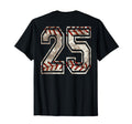Baseball Jersey Number 25 Distressed T-Shirt - Streetwear Style Men Women - T-Shirt, Sweatshirt, Hoodie