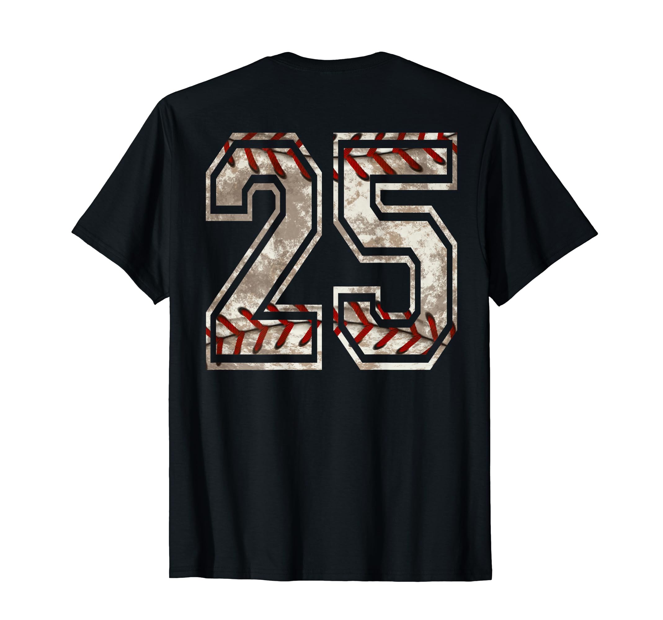 Baseball Jersey Number 25 Distressed T-Shirt - Streetwear Style Men Women - T-Shirt, Sweatshirt, Hoodie