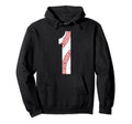 Baseball 1 Jersey Number Hoodie - Trendy Graphic for Adults - T-Shirt, Sweatshirt, Hoodie