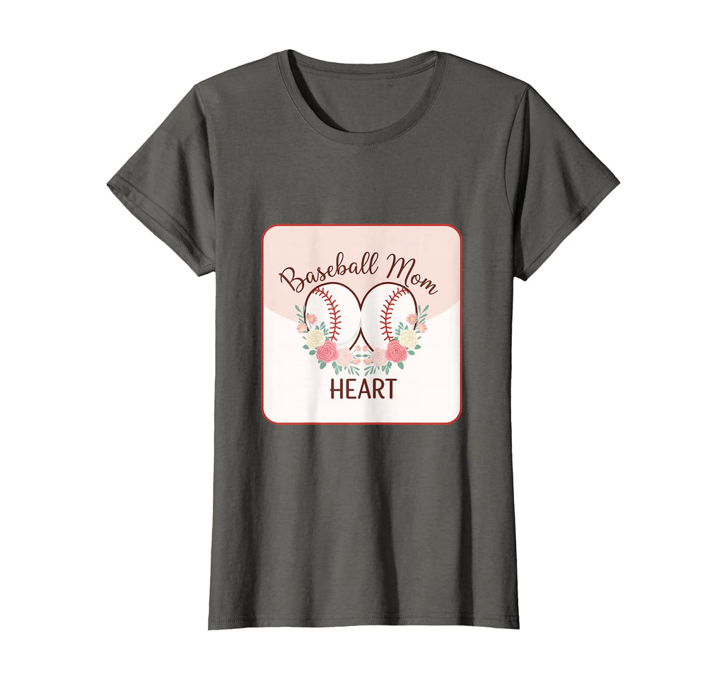 Baseball Mom Heart Baseball Mom T-Shirt - Minimalist Print Men Women - T-Shirt, Sweatshirt, Hoodie