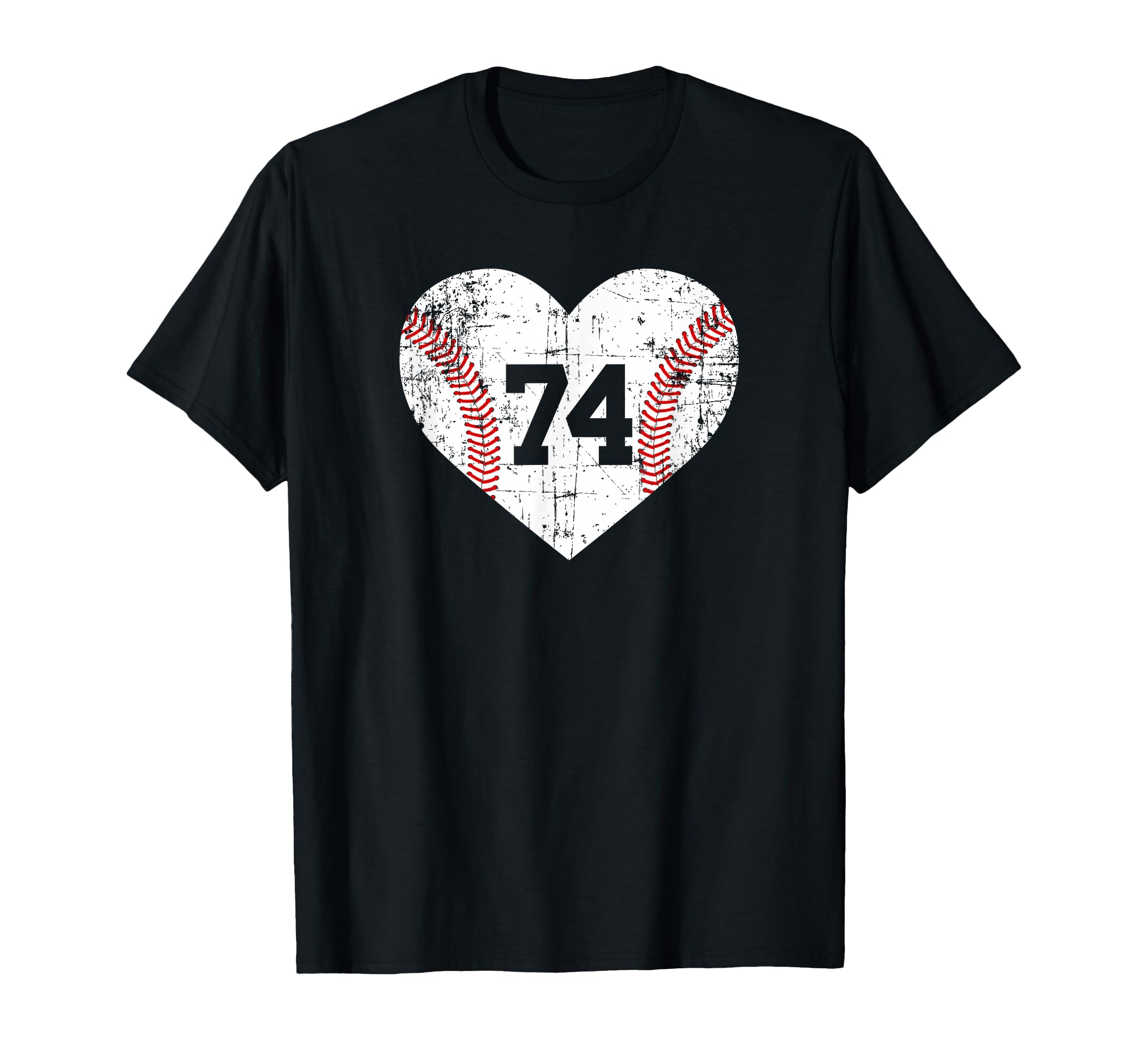 Baseball 74 Jersey Number T-Shirt - Minimalist Print Men Women - T-Shirt, Sweatshirt, Hoodie