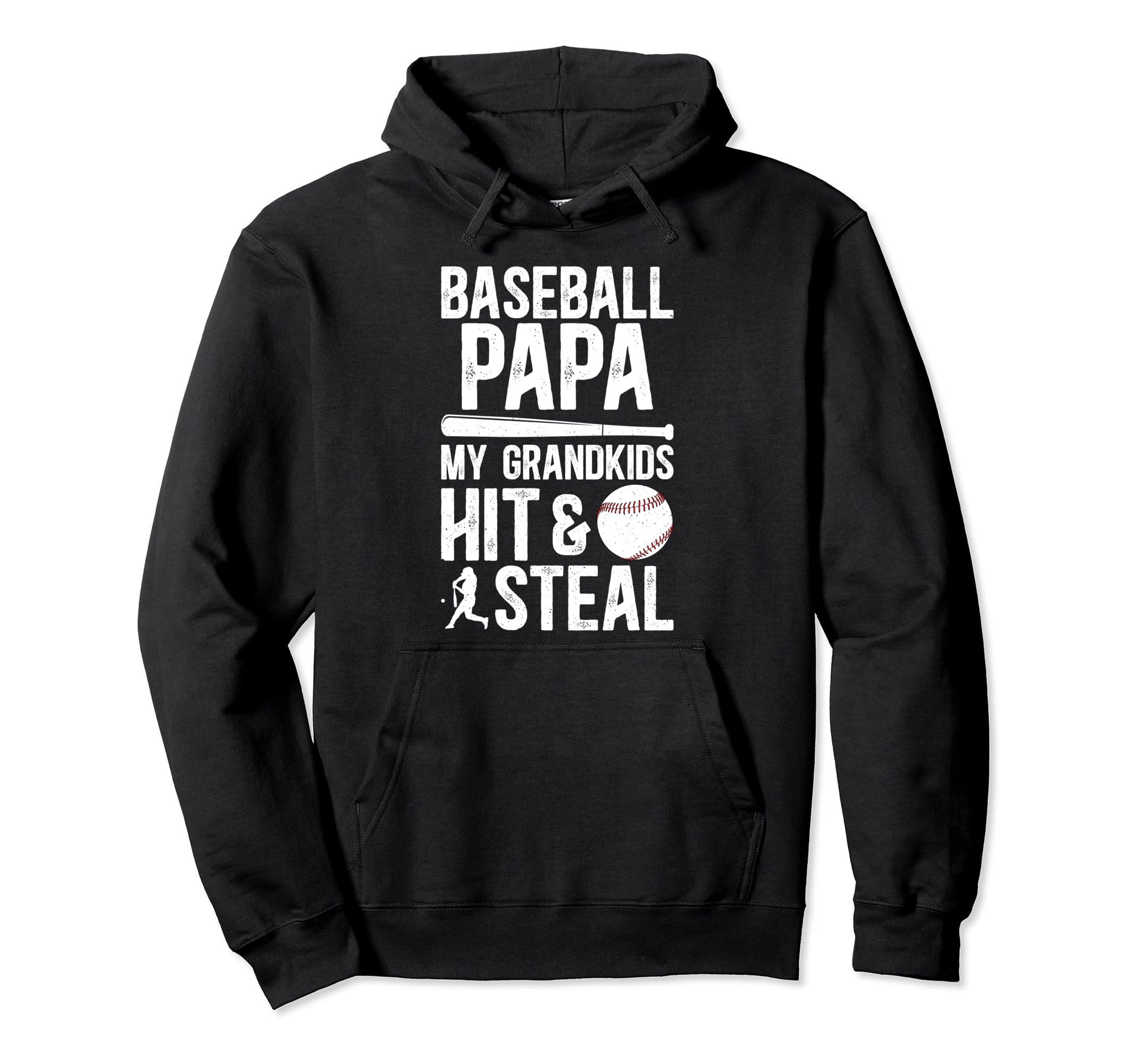 Baseball Papa Funny Grandpa Papa Hoodie - Novelty Apparel Men Women - T-Shirt, Sweatshirt, Hoodie
