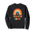 2Nd Grade Squad Teacher Rainbow Heart Sweatshirt - Graphic Print Men Women - T-Shirt, Sweatshirt, Hoodie