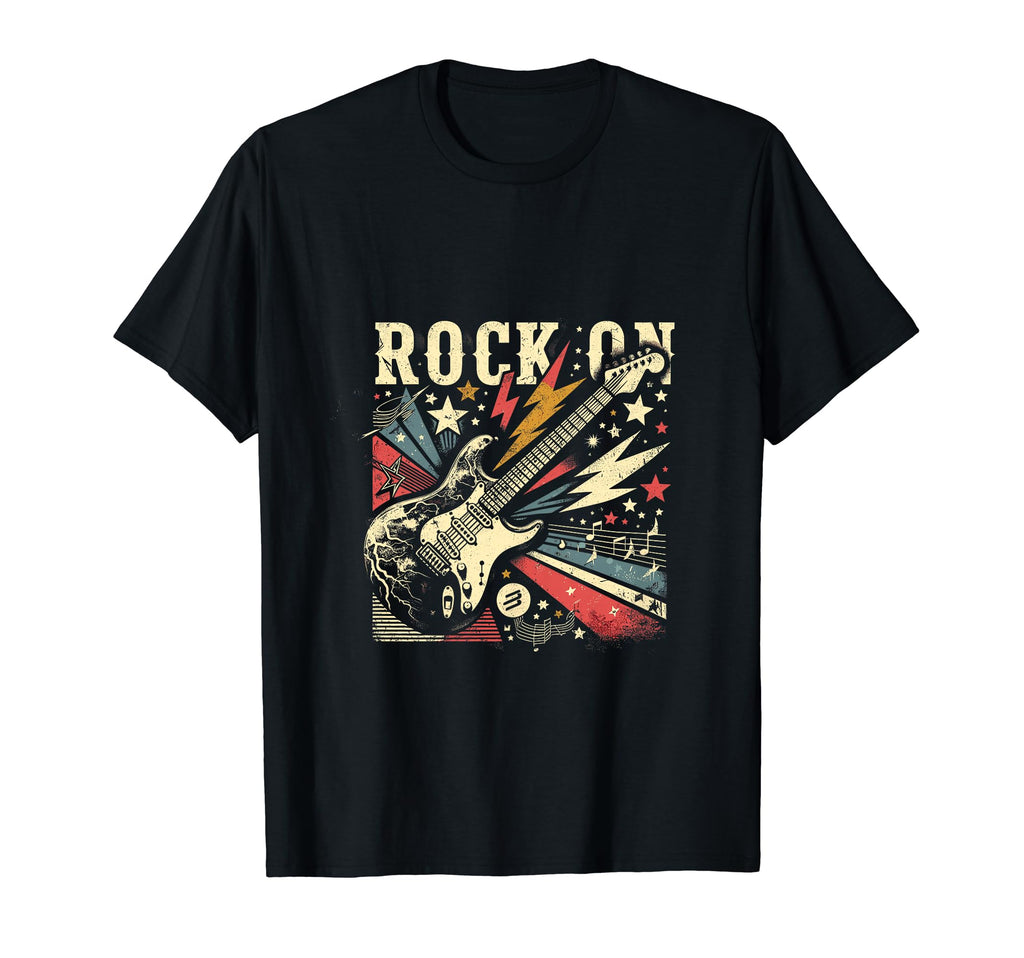 Rock Grunge Electric Guitar Art T-Shirt - Fun Novelty Design Unisex - T-Shirt, Sweatshirt, Hoodie