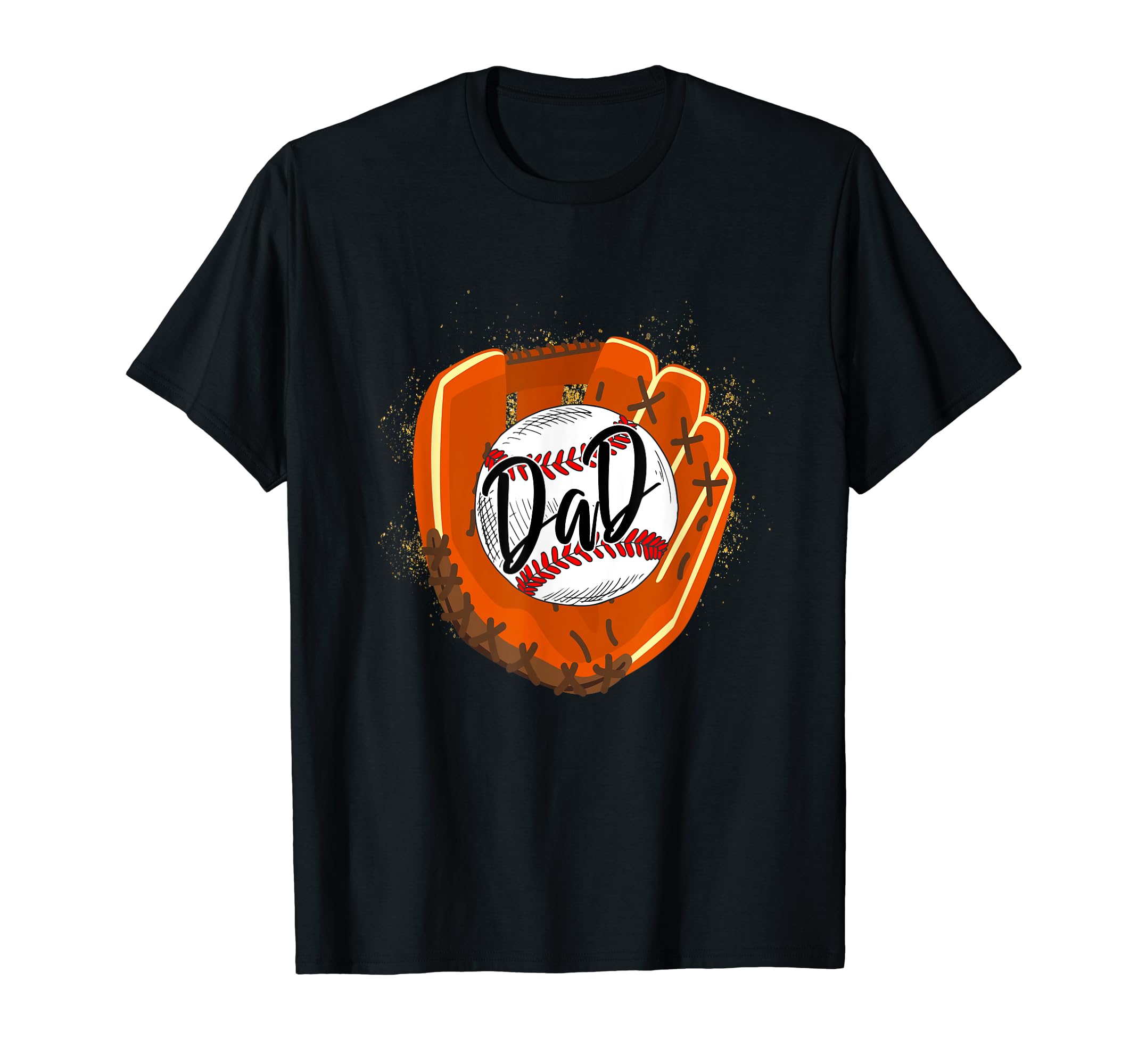 Baseball Dad Glove Funny Fathers Day T-Shirt - Minimalist Print Men Women - T-Shirt, Sweatshirt, Hoodie