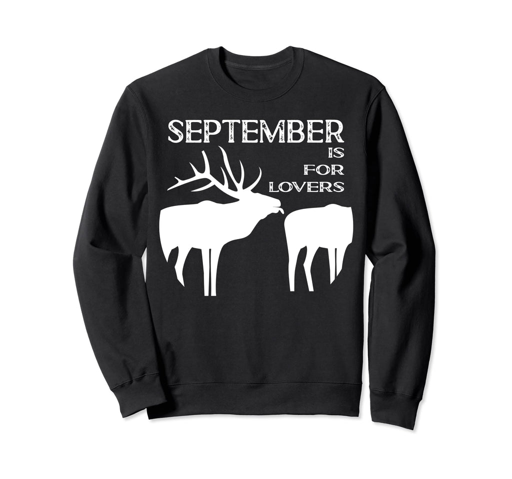 Funny Elk Hunter Distressed Gift Sweatshirt - Minimalist Print Men Women - T-Shirt, Sweatshirt, Hoodie