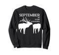 Funny Elk Hunter Distressed Gift Sweatshirt - Minimalist Print Men Women - T-Shirt, Sweatshirt, Hoodie