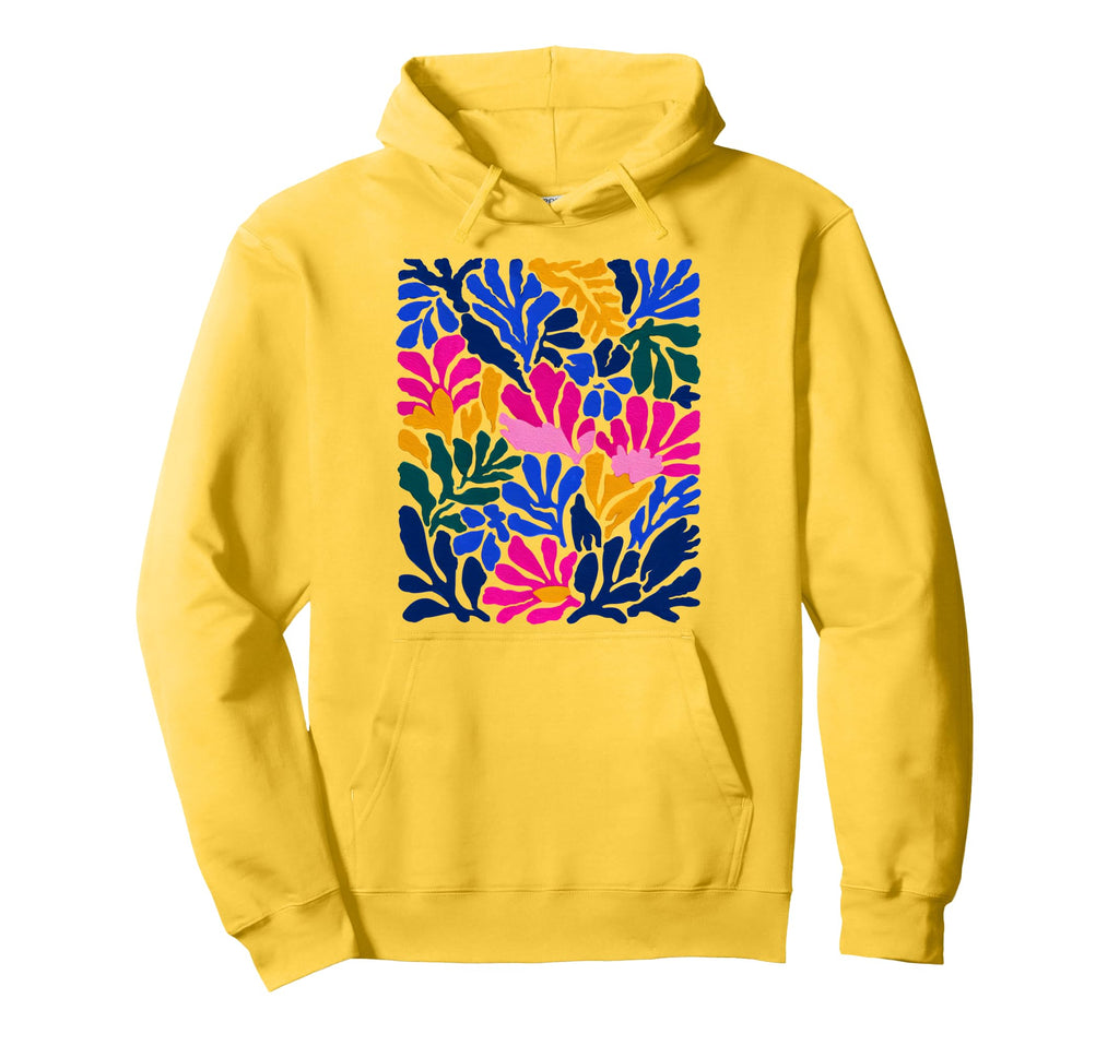Boho Flower Floral Summer Botanical Hoodie - Novelty Apparel for Adults - T-Shirt, Sweatshirt, Hoodie