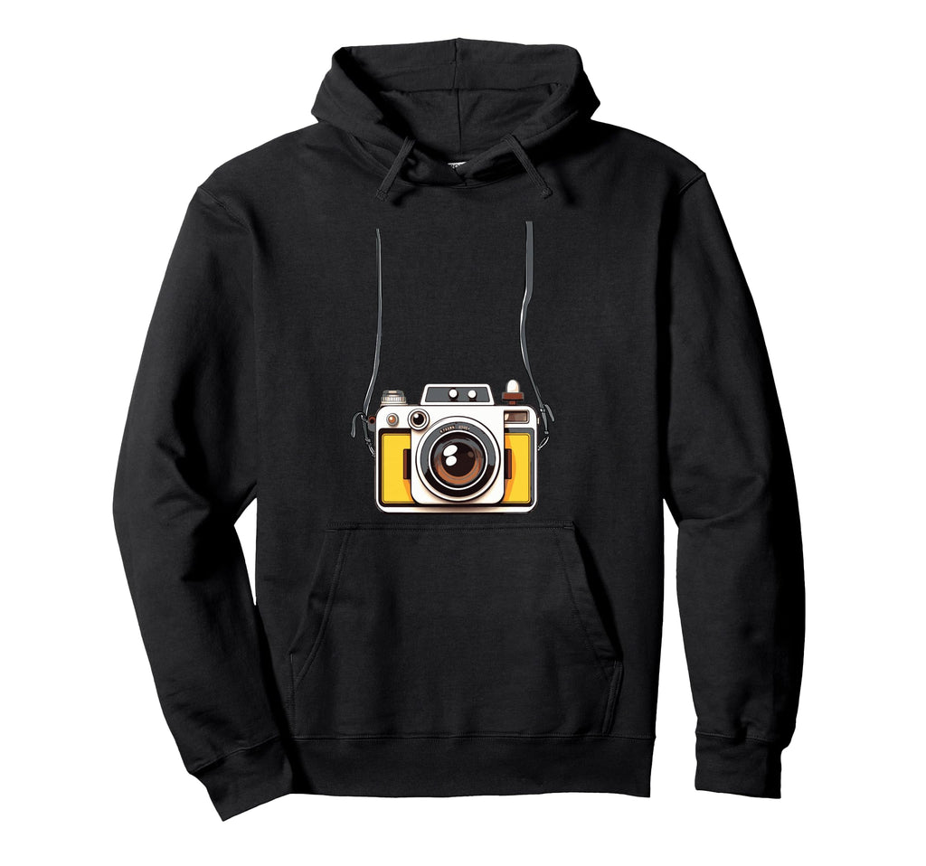 Fake Tourist Camera Holiday Vacation Hoodie - Unique Graphic Men Women - T-Shirt, Sweatshirt, Hoodie