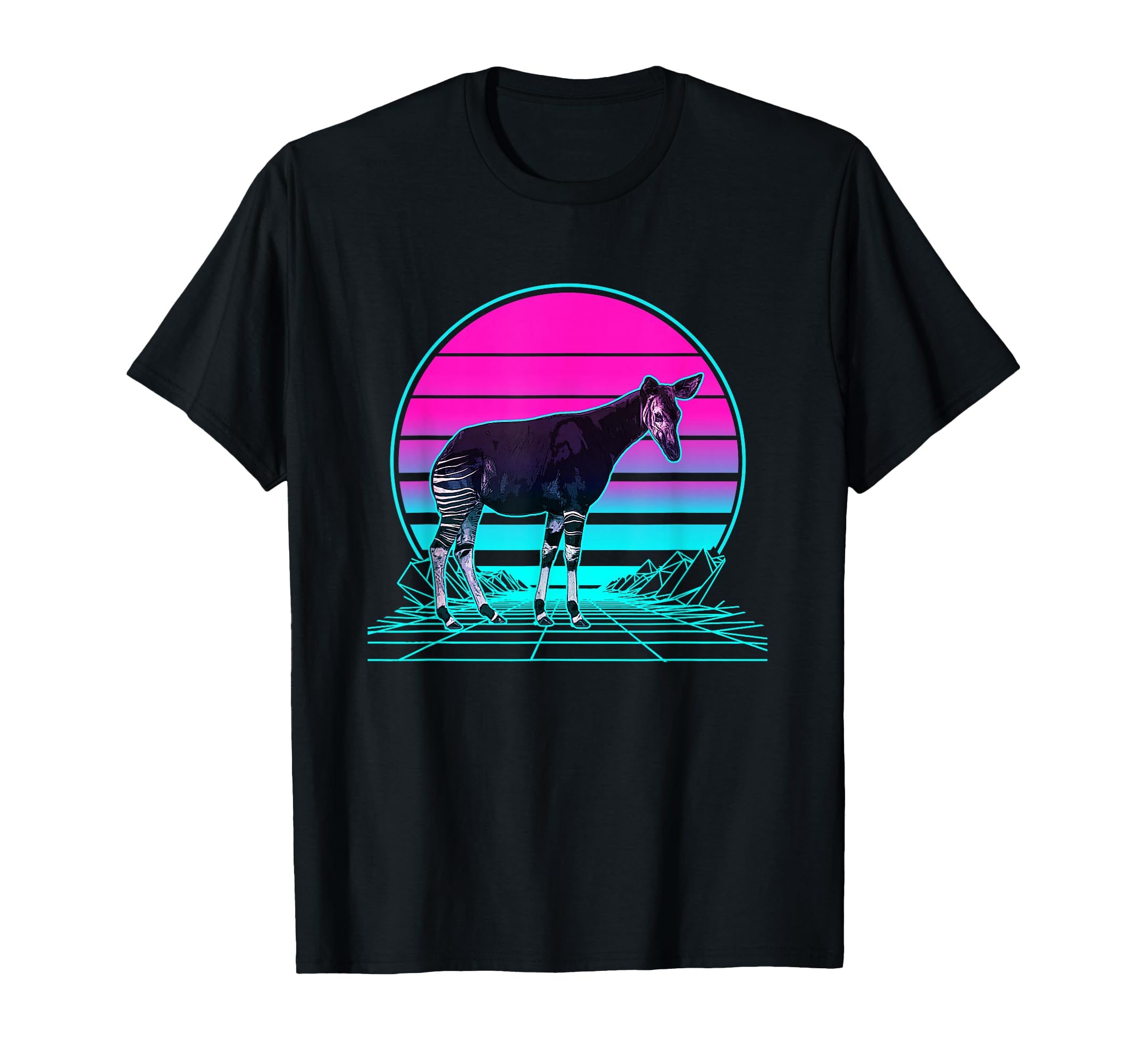 Sunset Okapi T-Shirt - Novelty Apparel Men Women - T-Shirt, Sweatshirt, Hoodie