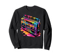 Dripping Paint Boombox Old School Sweatshirt - Unique Graphic for Adults - T-Shirt, Sweatshirt, Hoodie