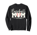 Baseball Mom Heart Mother Play Gift Sweatshirt - Graphic Print for Adults - T-Shirt, Sweatshirt, Hoodie