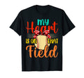 My Heart Is That Field Baseball Mom T-Shirt - Unique Graphic Unisex - T-Shirt, Sweatshirt, Hoodie