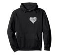 Love Heart I Love You Distressed Hoodie - Streetwear Style for Adults - T-Shirt, Sweatshirt, Hoodie