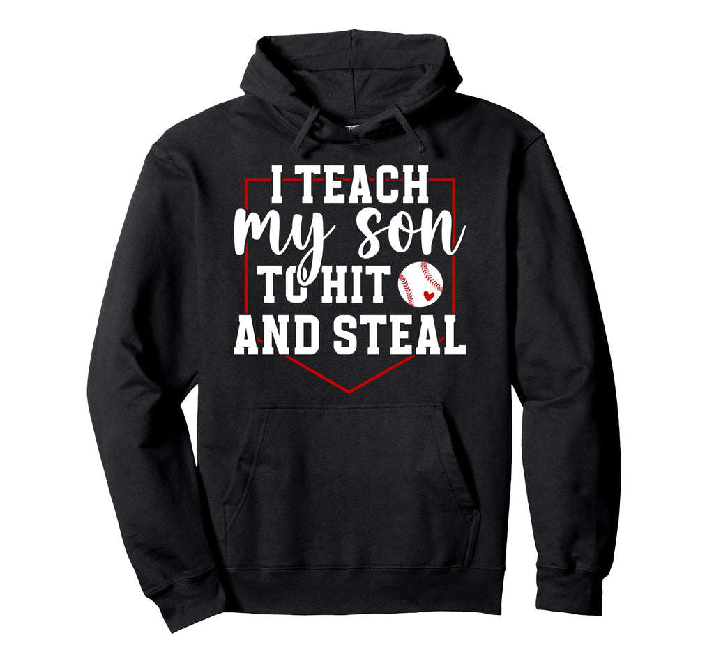Baseball Mom Baseball Player Mama Proud Hoodie - Novelty Apparel Unisex - T-Shirt, Sweatshirt, Hoodie
