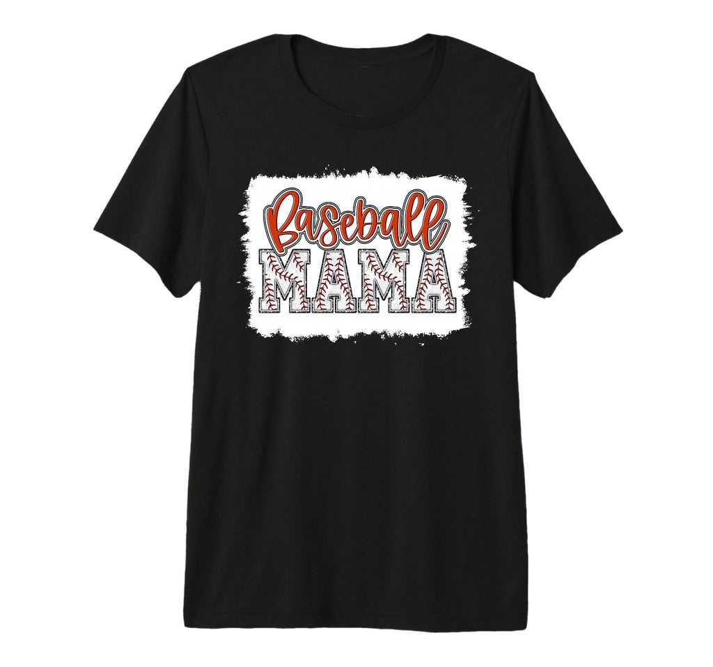 Baseball Mom Orange Baseball Mama T-Shirt - Aesthetic Graphic Unisex - T-Shirt, Sweatshirt, Hoodie