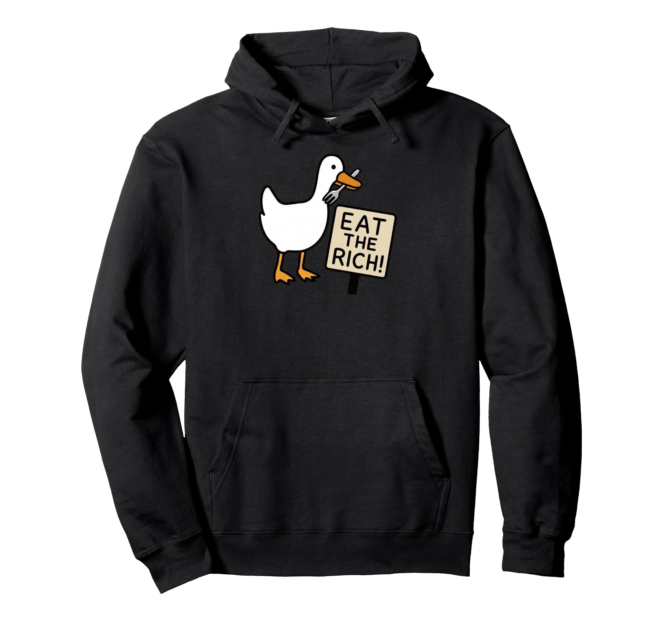 Eat Rich Goose Y2K 90S Feminist Hoodie - Unique Graphic Men Women - T-Shirt, Sweatshirt, Hoodie