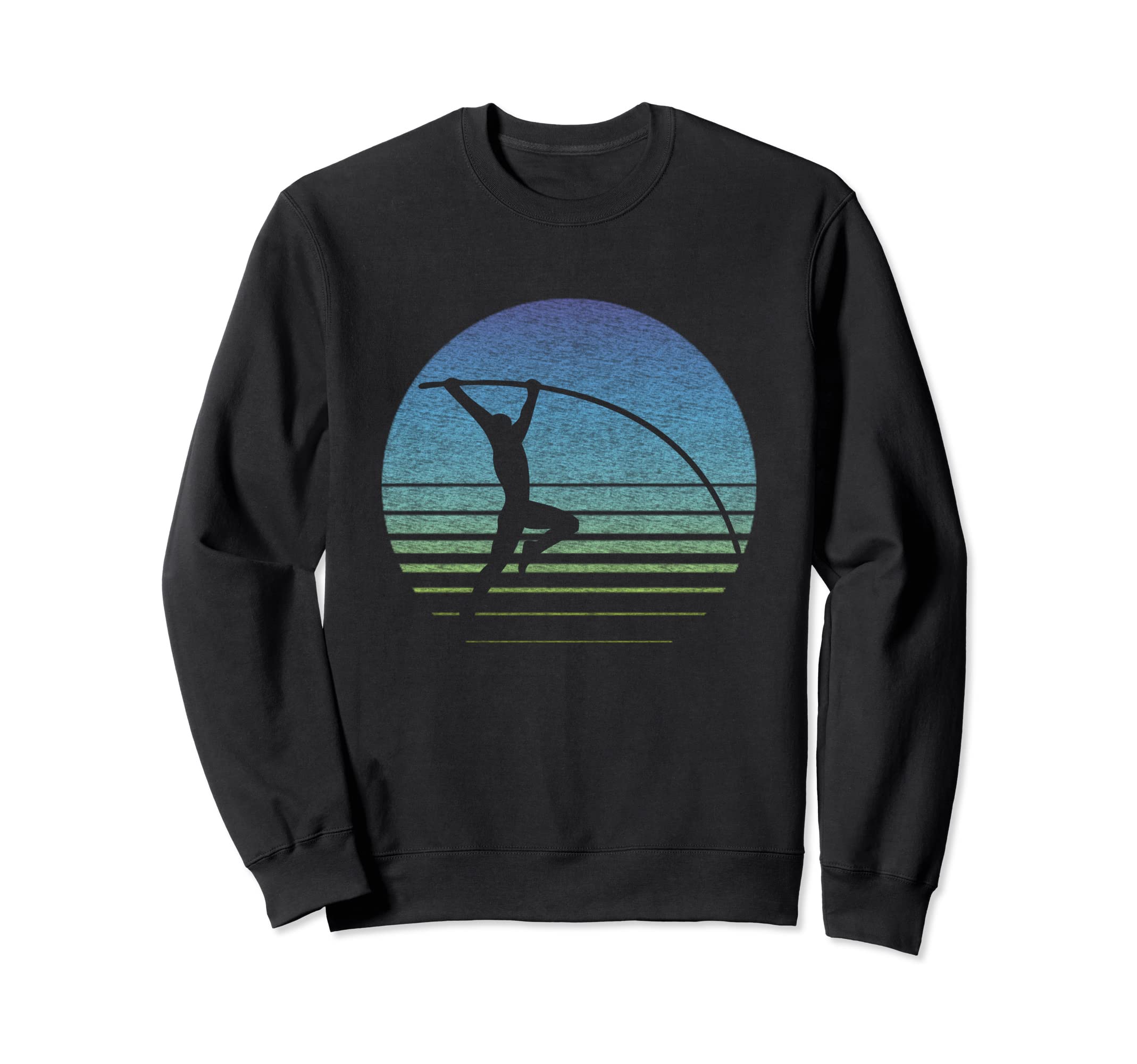 Pole Vault Distressed Pole Sweatshirt - Custom Art Print for Adults - T-Shirt, Sweatshirt, Hoodie
