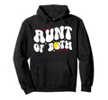 Aunt Both Groovy Baseball Softball Hoodie - Streetwear Style Men Women - T-Shirt, Sweatshirt, Hoodie