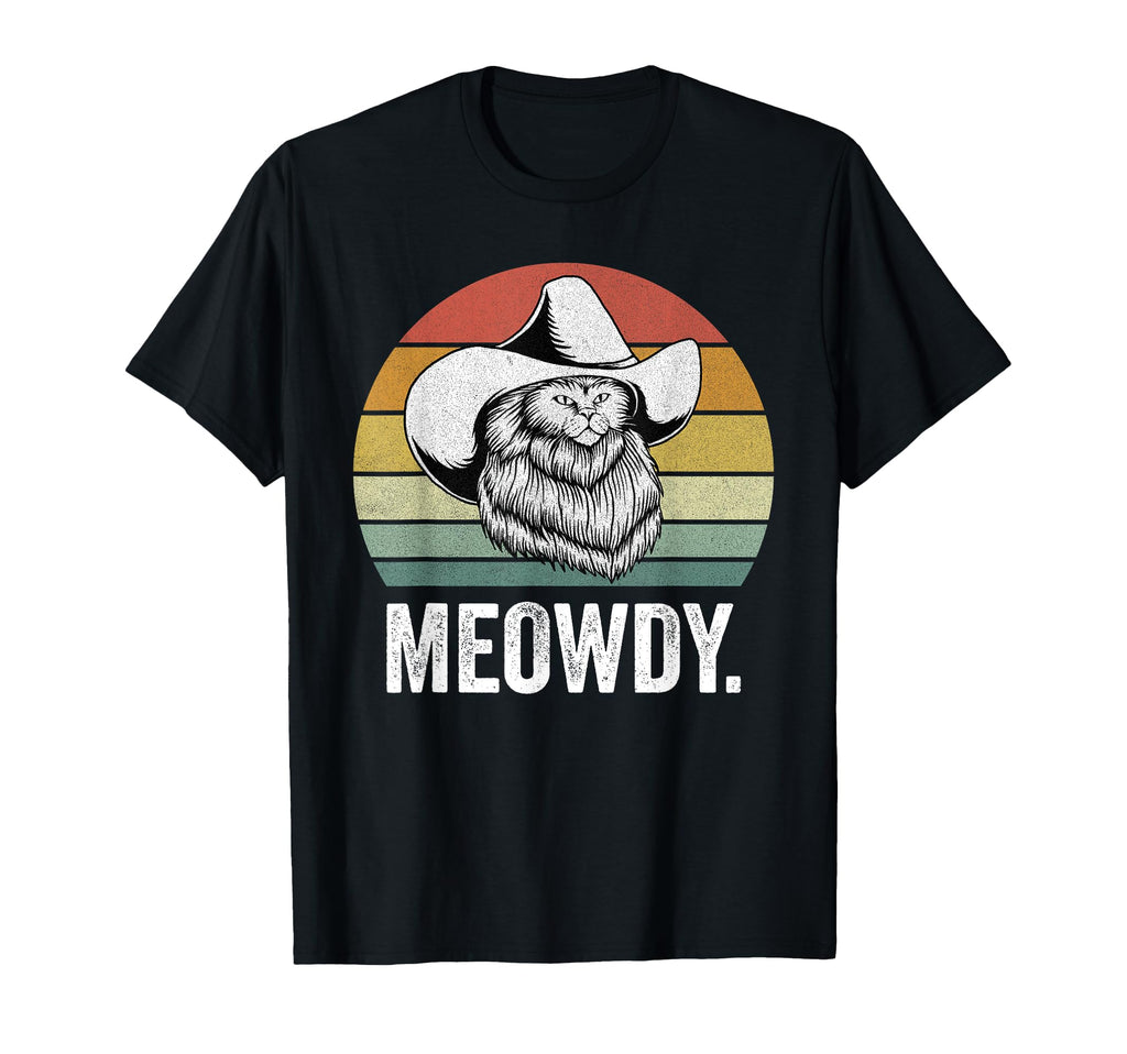 Meowdy Texas Cowboy Cat Meme T-Shirt - Casual Everyday Wear for Adults - T-Shirt, Sweatshirt, Hoodie