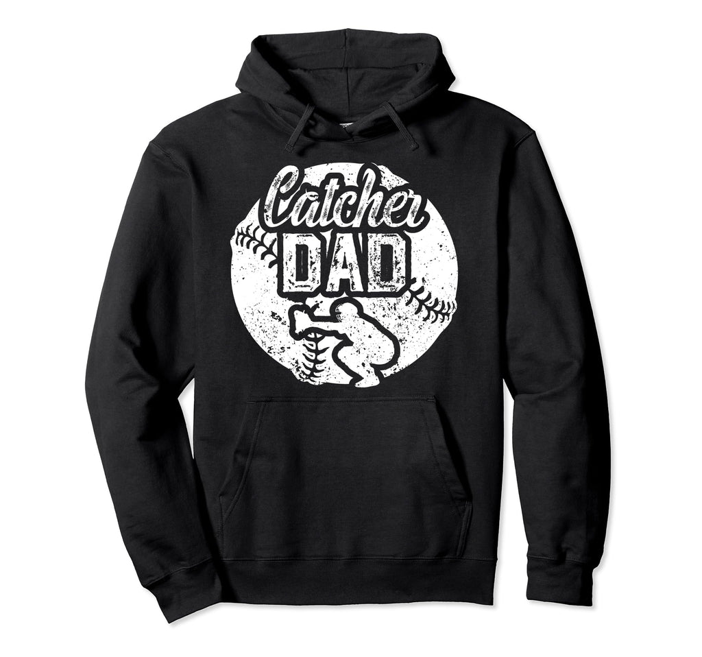 Baseball Catcher Dad Proud Baseball Hoodie - Custom Art Print Men Women - T-Shirt, Sweatshirt, Hoodie