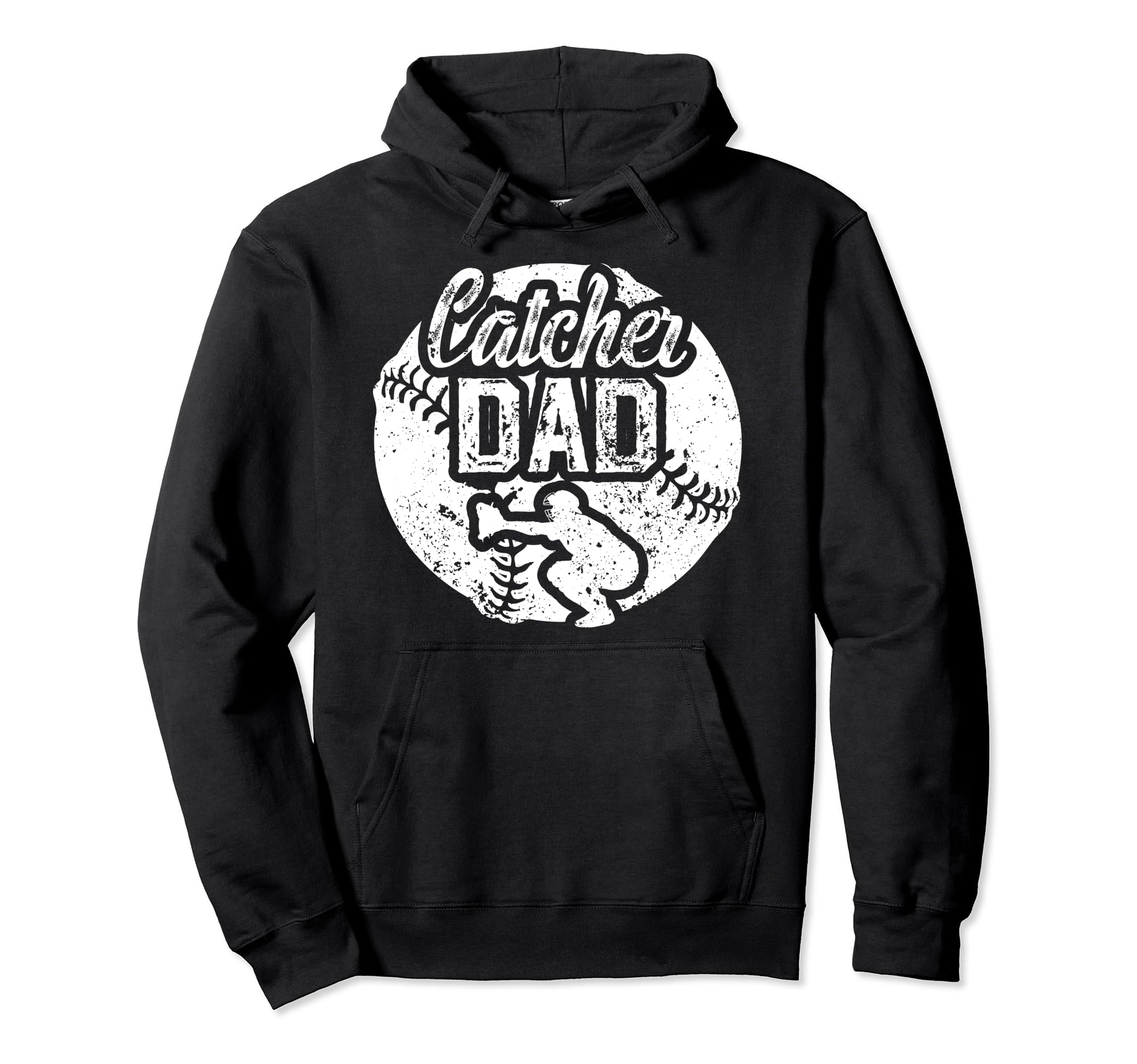 Baseball Catcher Dad Proud Baseball Hoodie - Custom Art Print Men Women - T-Shirt, Sweatshirt, Hoodie