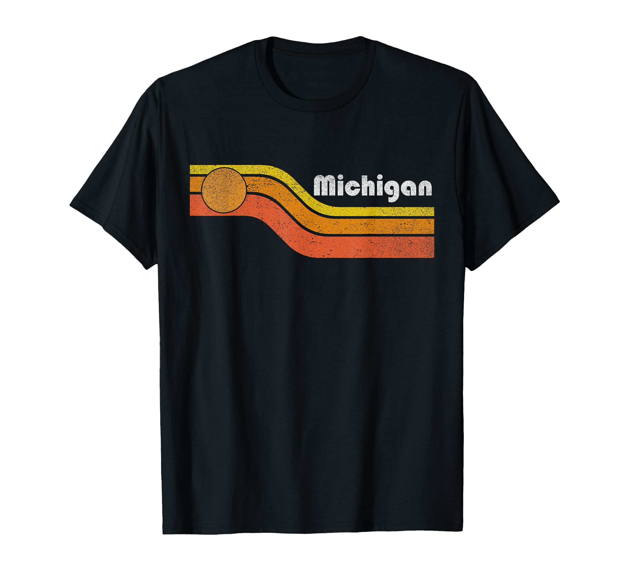 Michigan 70S 80S T-Shirt - Minimalist Print for Adults - T-Shirt, Sweatshirt, Hoodie