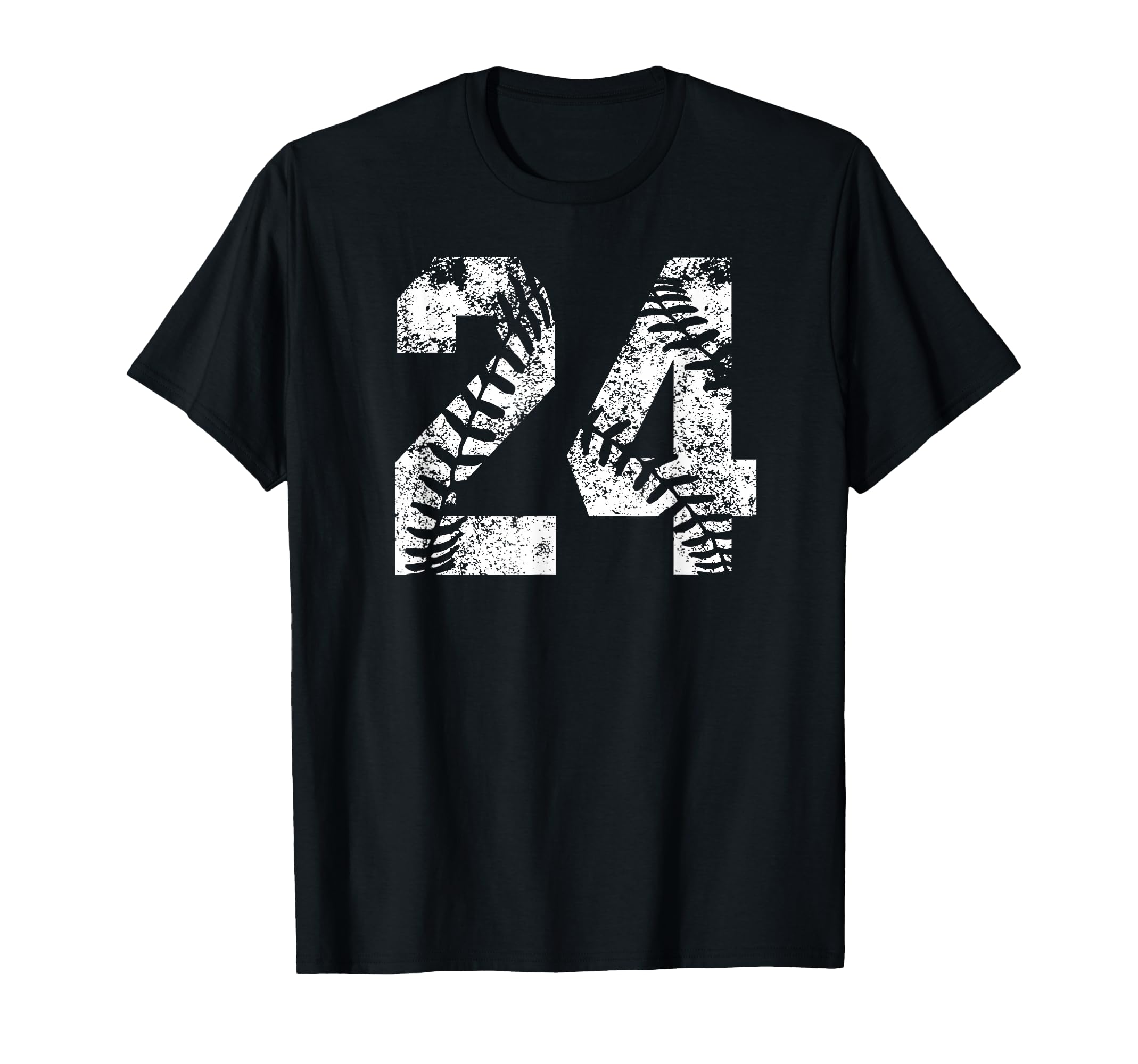 White Baseball Number 24 Jersey Player T-Shirt - Graphic Print Unisex - T-Shirt, Sweatshirt, Hoodie
