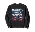 Raised Old School Hip Hop Cassette Sweatshirt - Trendy Graphic for Adults - T-Shirt, Sweatshirt, Hoodie