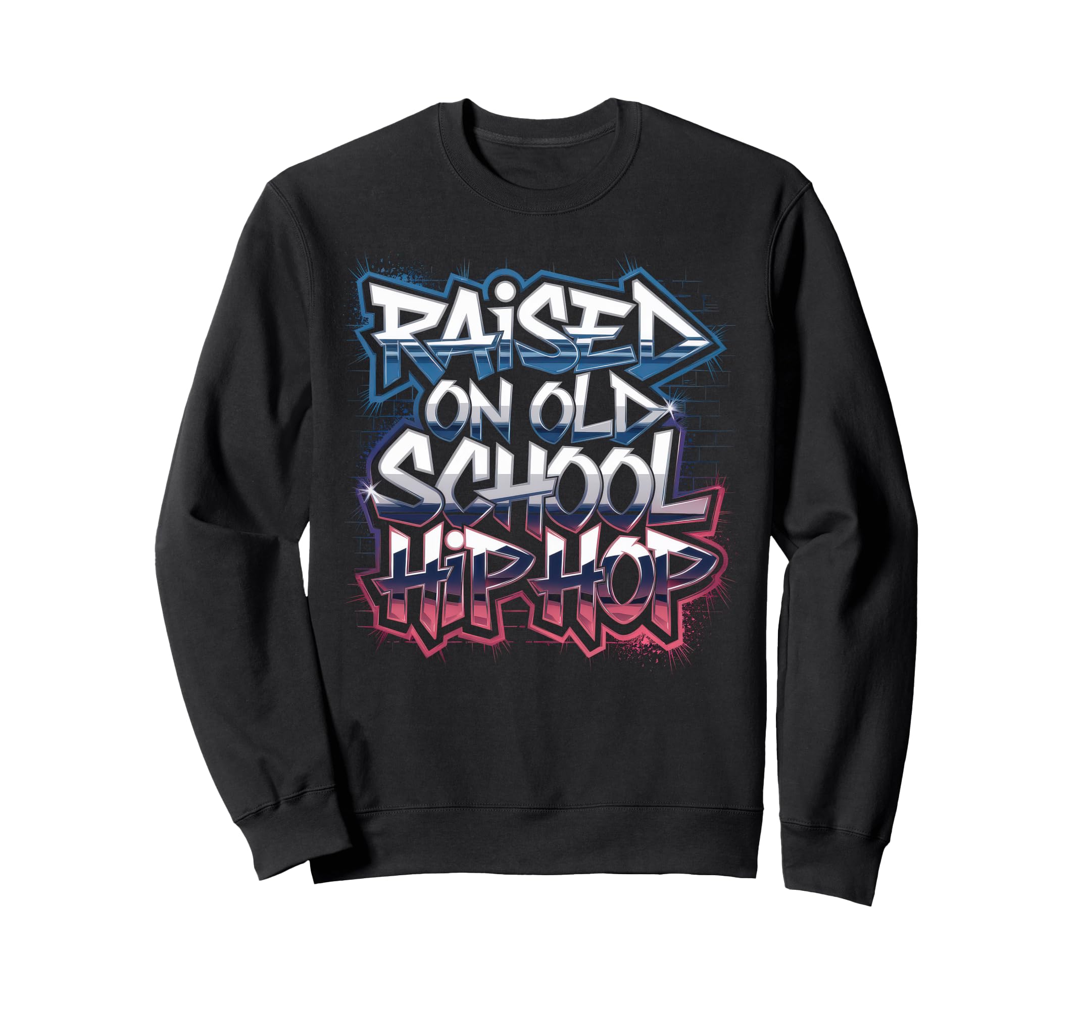 Raised Old School Hip Hop Cassette Sweatshirt - Trendy Graphic for Adults - T-Shirt, Sweatshirt, Hoodie