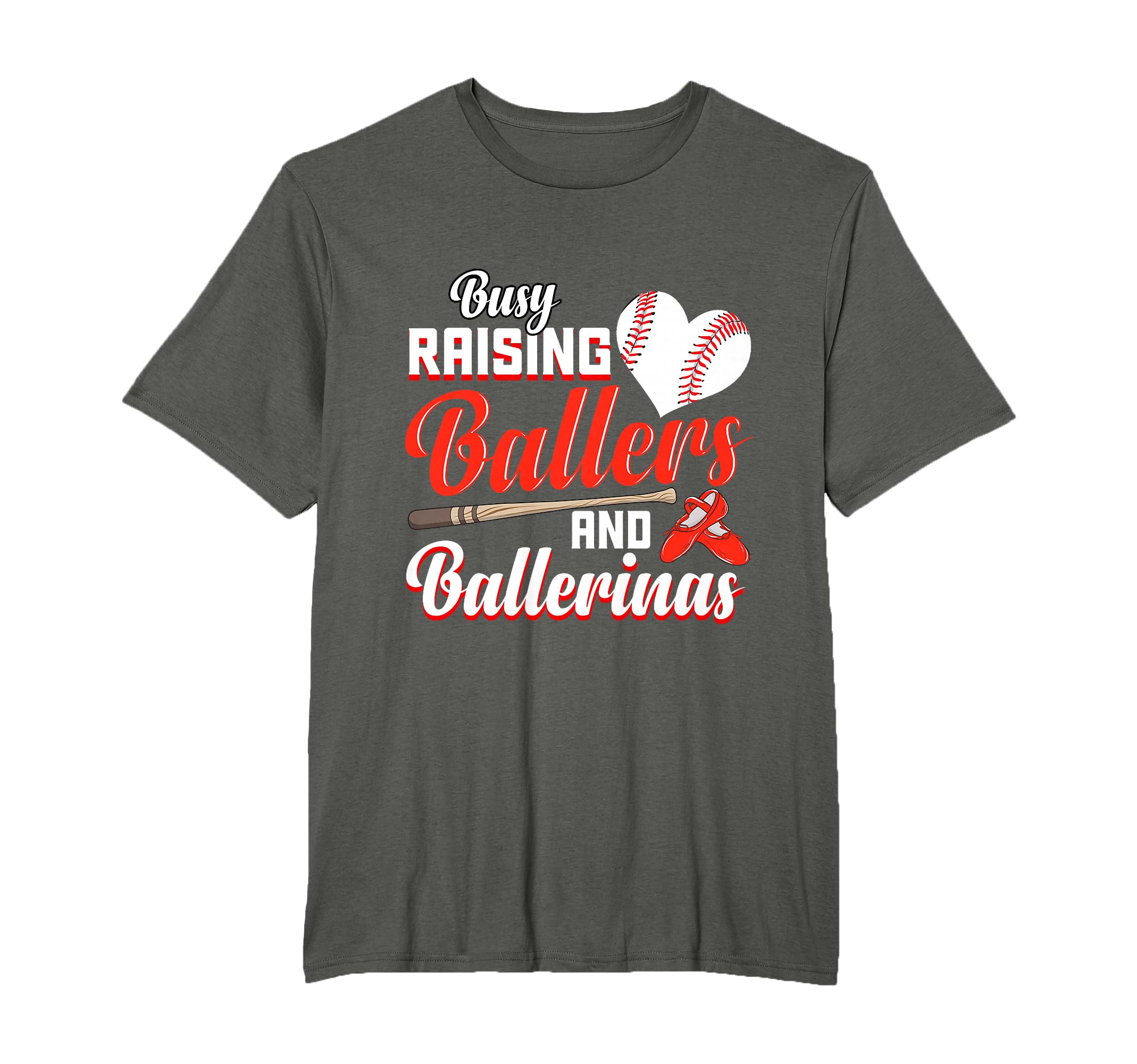 Busy Raising Ballers And Ballerinas Mom T-Shirt - Trendy Graphic Unisex - T-Shirt, Sweatshirt, Hoodie