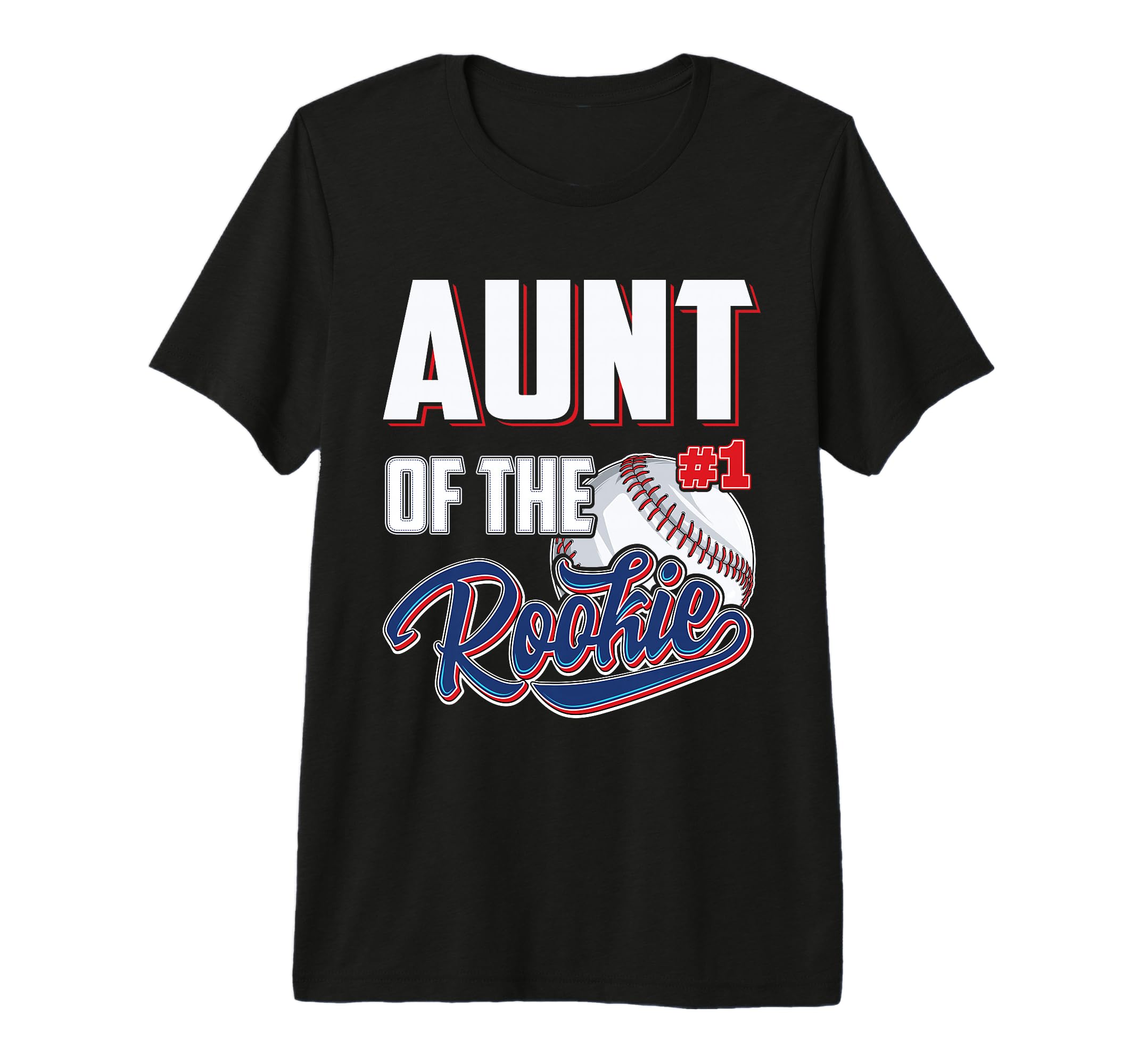 Aunt Rookie 1 Years Old Team 1St T-Shirt - Trendy Graphic for Adults - T-Shirt, Sweatshirt, Hoodie
