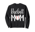 Baseball Mom Heart Gift Sports Sweatshirt - Fun Novelty Design Men Women - T-Shirt, Sweatshirt, Hoodie