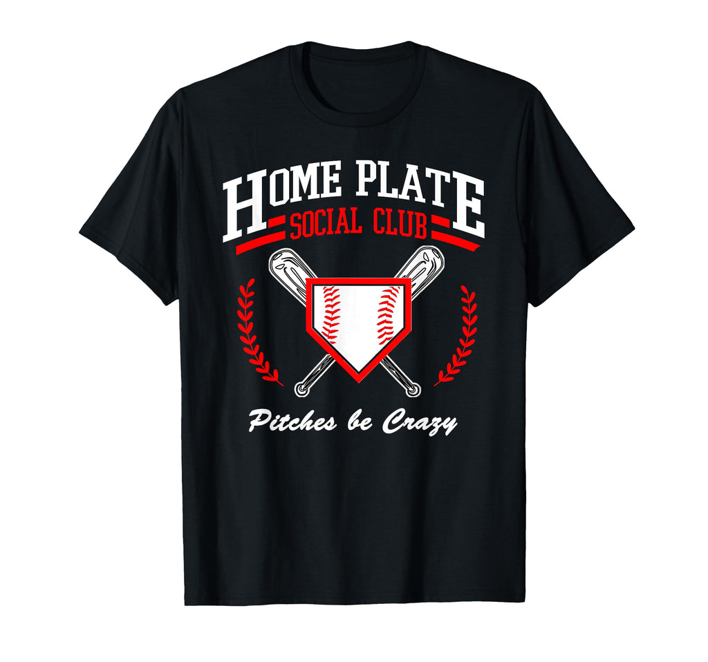 Home Plate Social Club Baseball T-Shirt - Minimalist Print Men Women - T-Shirt, Sweatshirt, Hoodie