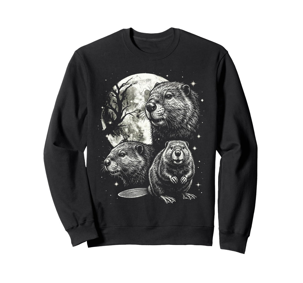 Beaver 90S Aesthetic Y2K Beaver Sweatshirt - Custom Art Print for Adults - T-Shirt, Sweatshirt, Hoodie