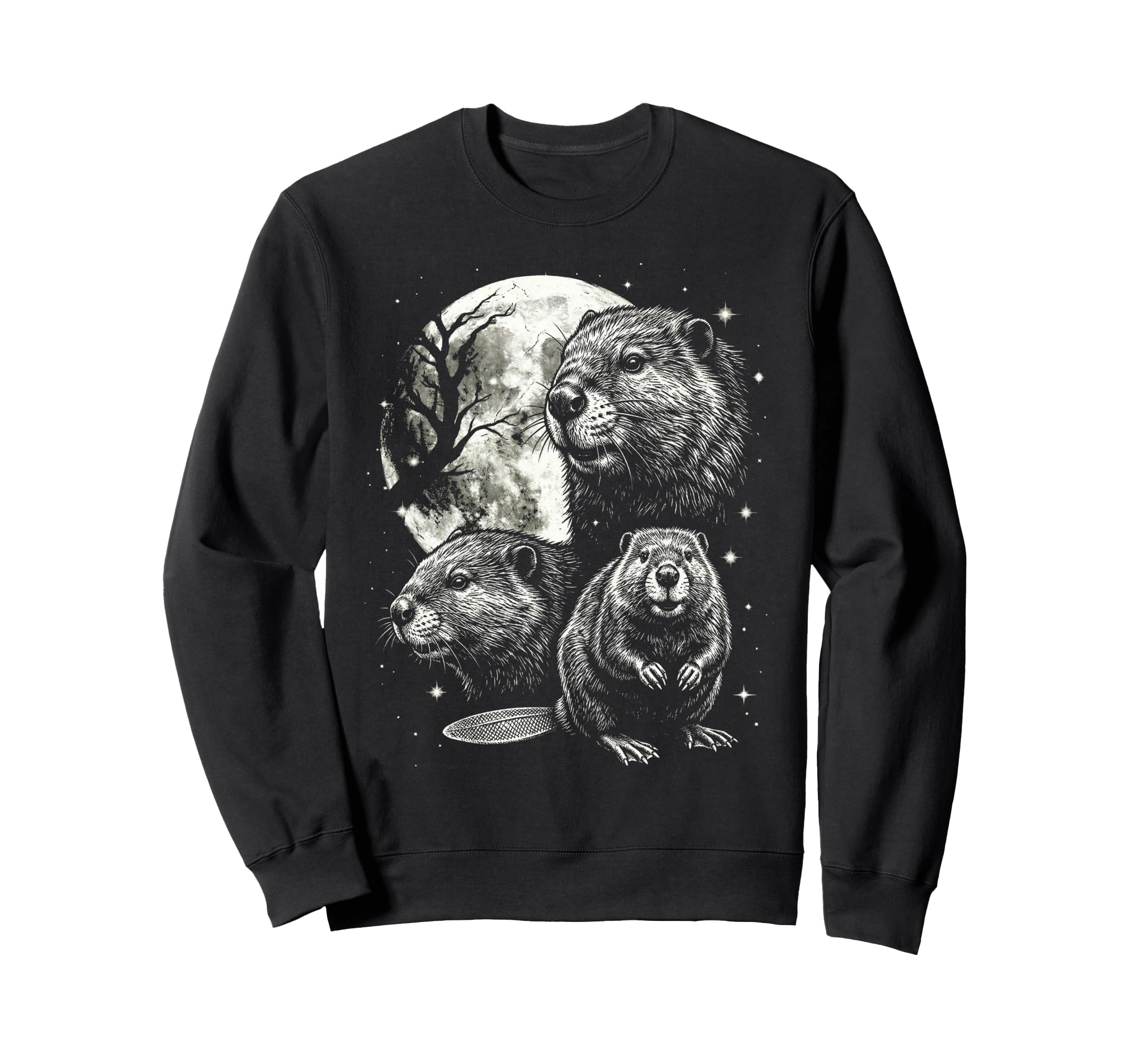 Beaver 90S Aesthetic Y2K Beaver Sweatshirt - Custom Art Print for Adults - T-Shirt, Sweatshirt, Hoodie