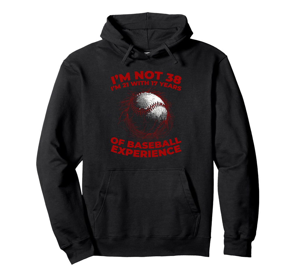 38 Years Old Baseballer Sport Team Baseball Hoodie - Graphic Print Unisex - T-Shirt, Sweatshirt, Hoodie
