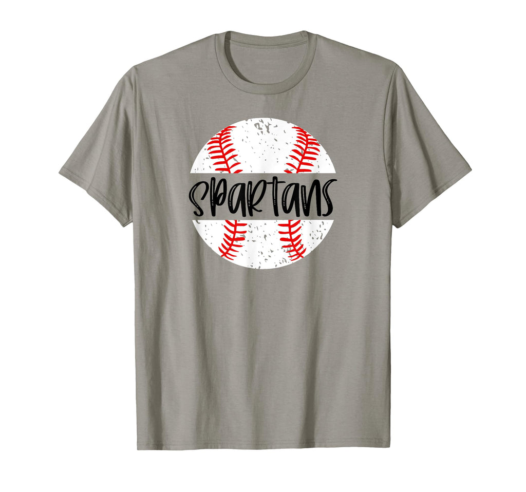 Spartans Baseball Team Mascot School T-Shirt - Streetwear Style Men Women - T-Shirt, Sweatshirt, Hoodie