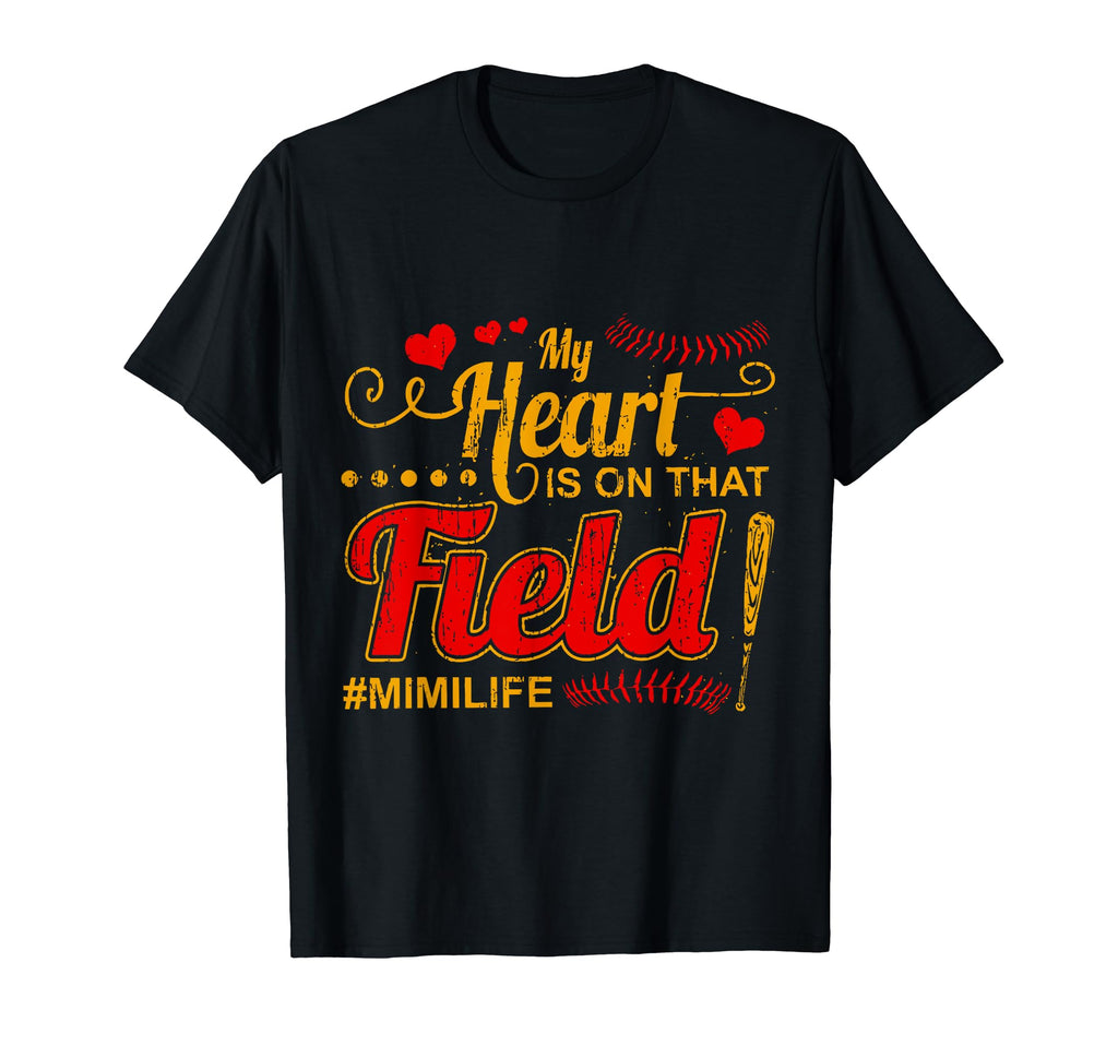 My Heart Is That Field Ballpark Mama T-Shirt - Unique Graphic Men Women - T-Shirt, Sweatshirt, Hoodie